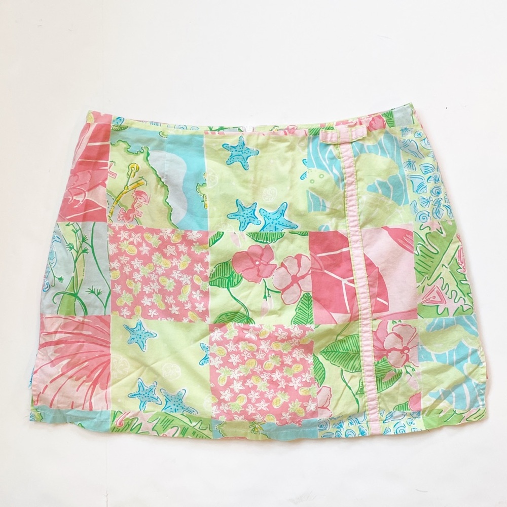 Lilly Pulitzer faux patchwork skort